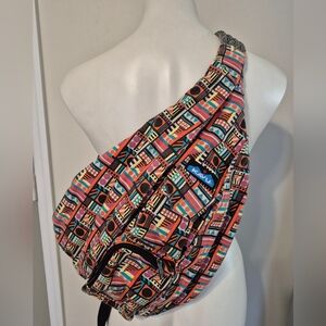 KAVU Cotton Multicolored Casual Outdoors Travel Rope Bag